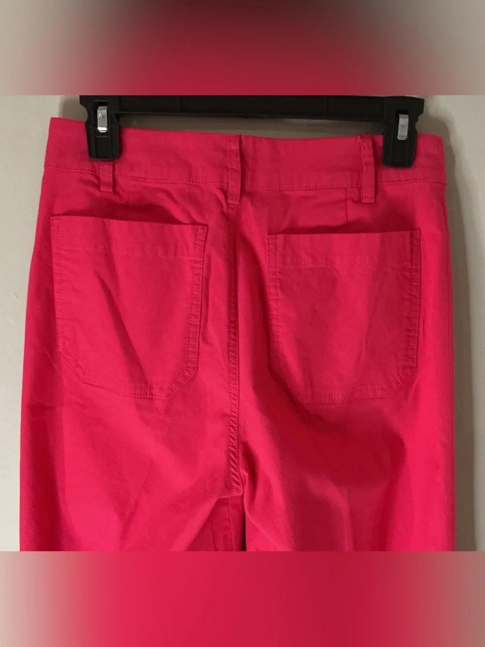 J.Crew Women’s Lizzie Wide Leg High Rise Linen Blend Jeans/Pants Hot Pink Sz 25